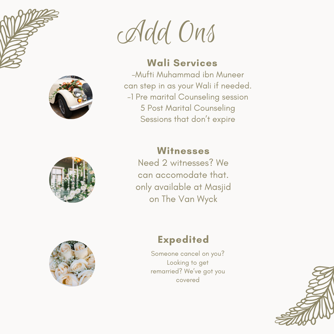 Nikah Services (In Person)