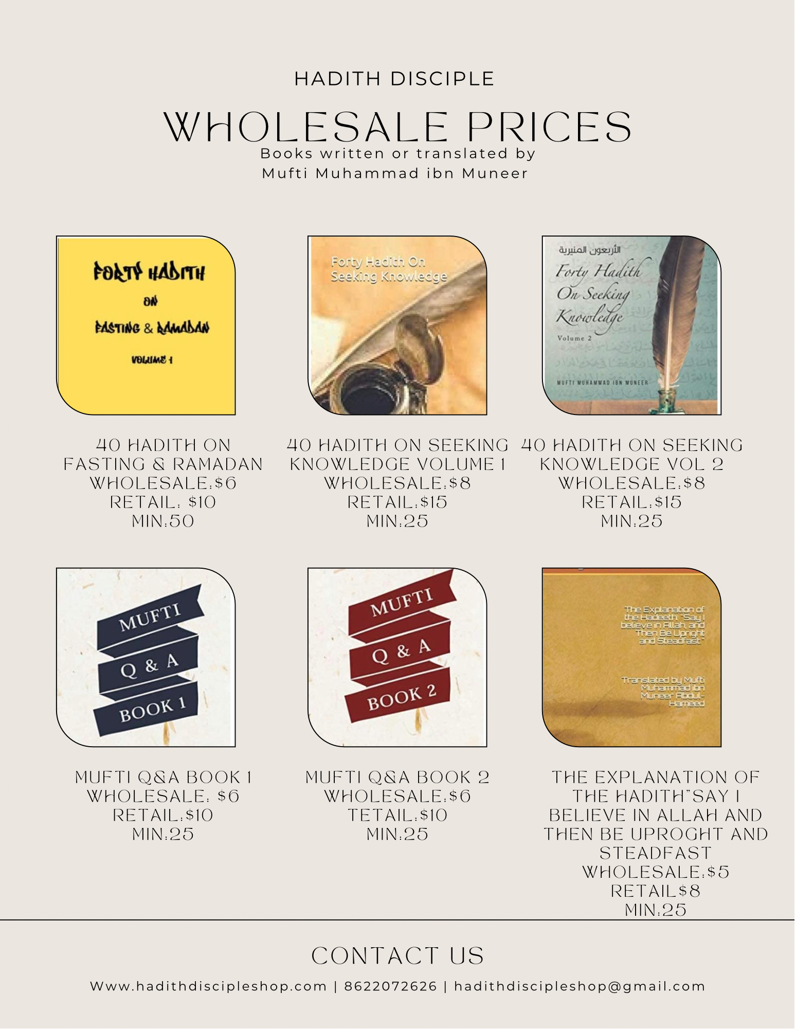 Al Istiqamah Wholesale Prices